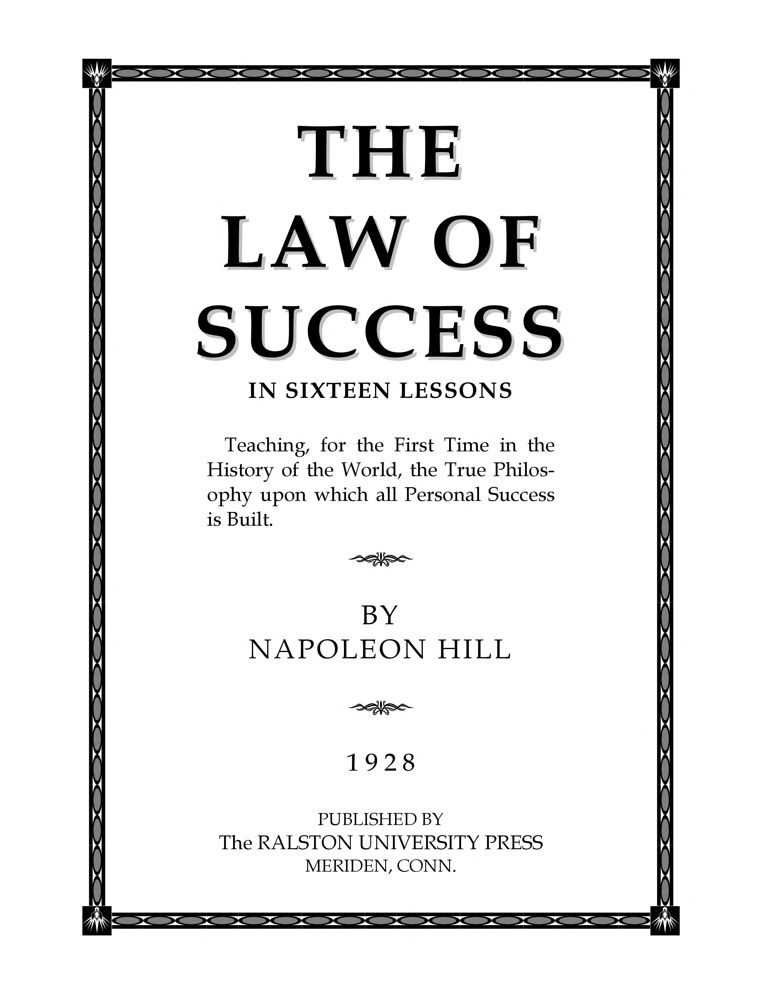 The Law of Success