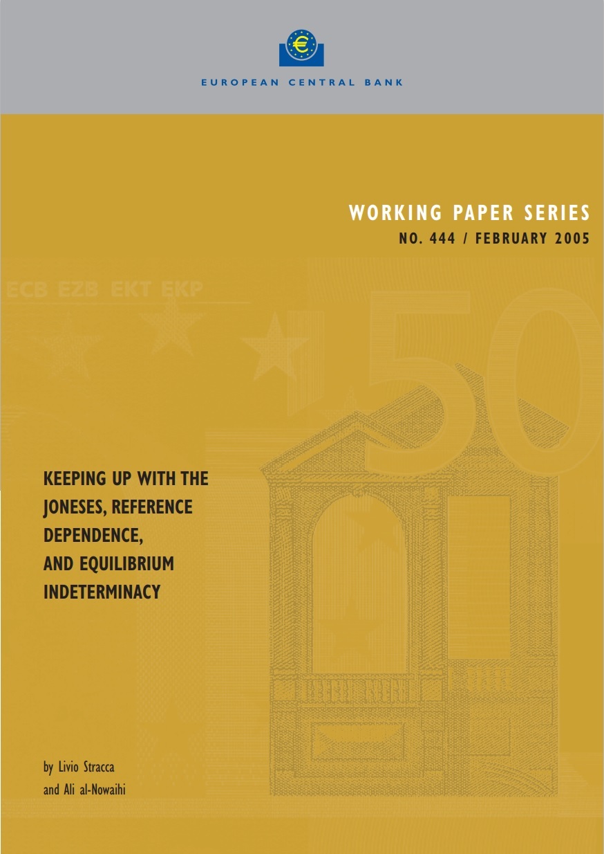 Keeping Up with the Joneses, Reference Dependence, and Equilibrium Indeterminacy